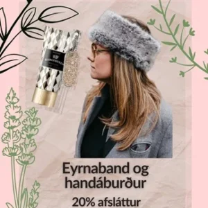 Sixpensari netverslun 16 Konudagsgjöf – ennisband og handáburður