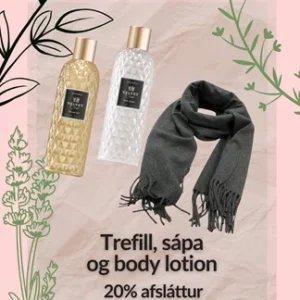 Konudagsgjöf – trefill bodylotion og sturtusápa